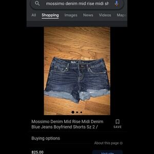 4" Denim Jean Stretch Shorts